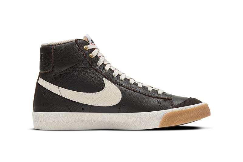 brown nike blazers mid