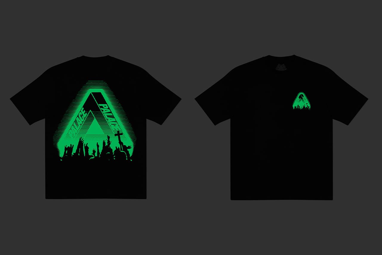 PALACE come to my church Tシャツ 蓄光 ブラック XL