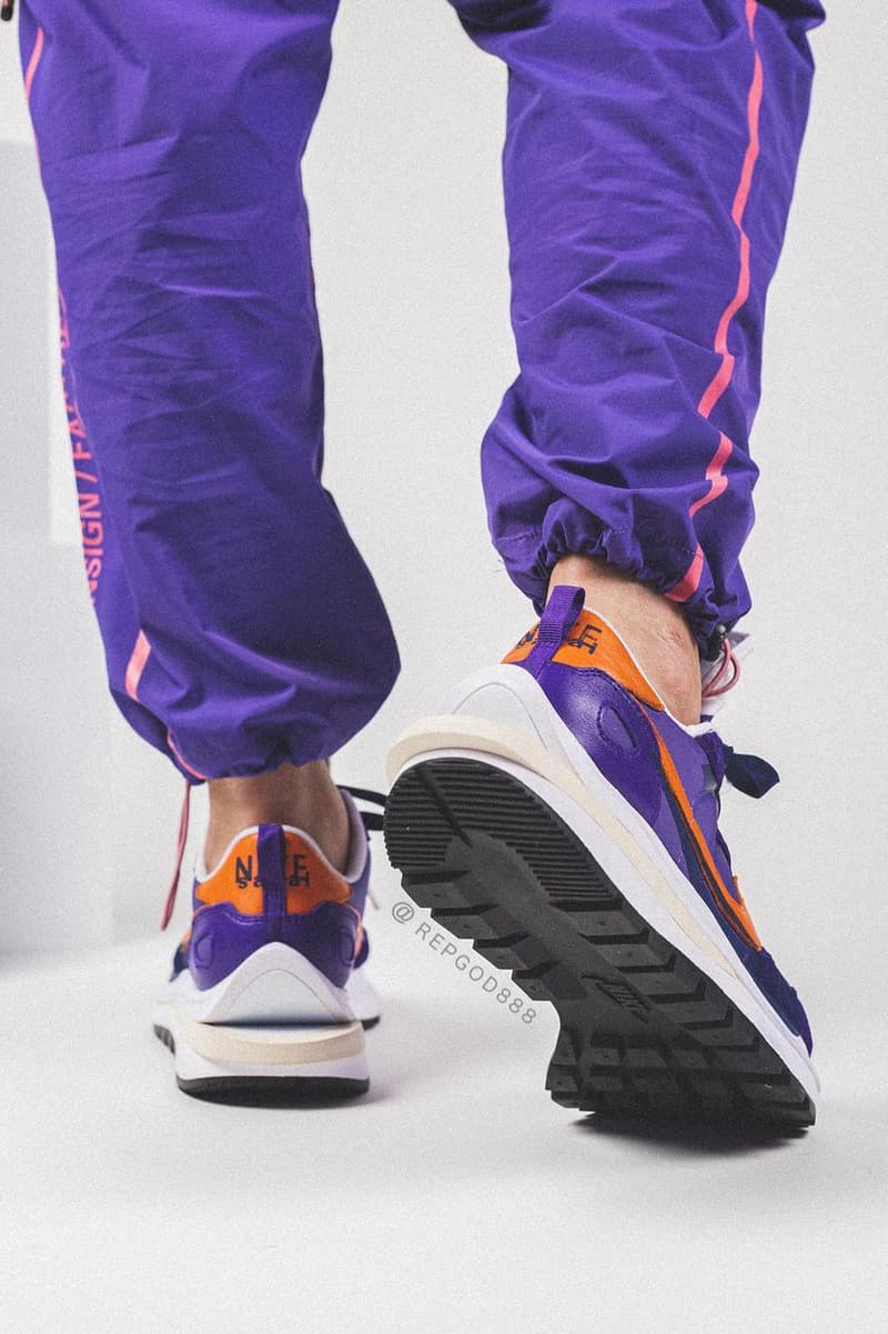 nike waffle sacai purple
