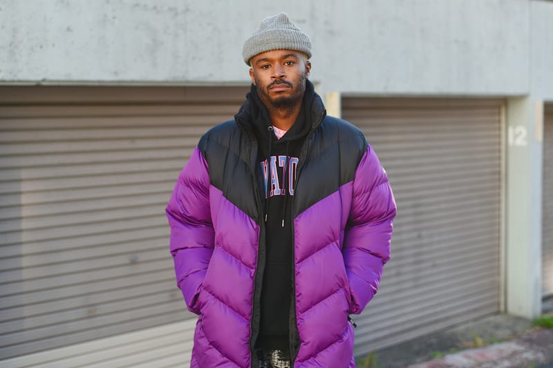 Purple jacket outfit on sale mens