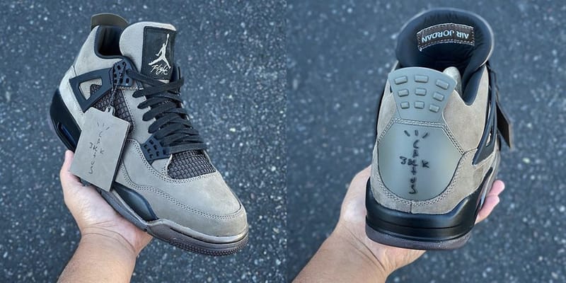 Cactus jack air jordan 4 olive on sale