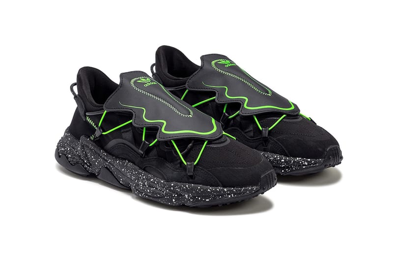 Adidas black and neon green online