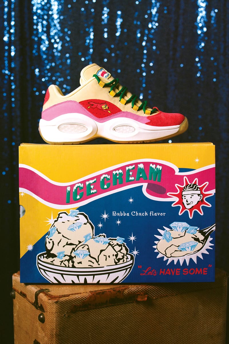 BBCICECREAM x Reebok Question Low 