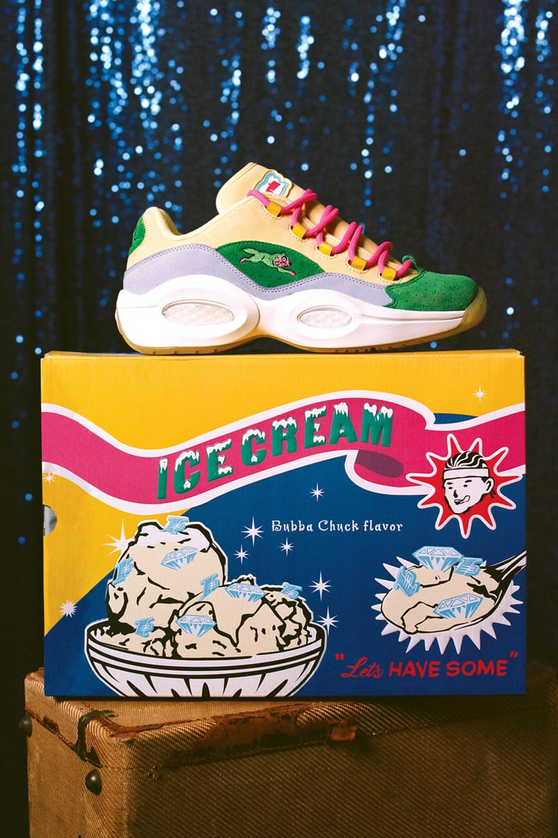 BBCICECREAM x Reebok Question Low 