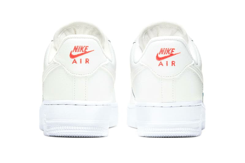 orange and teal air force 1