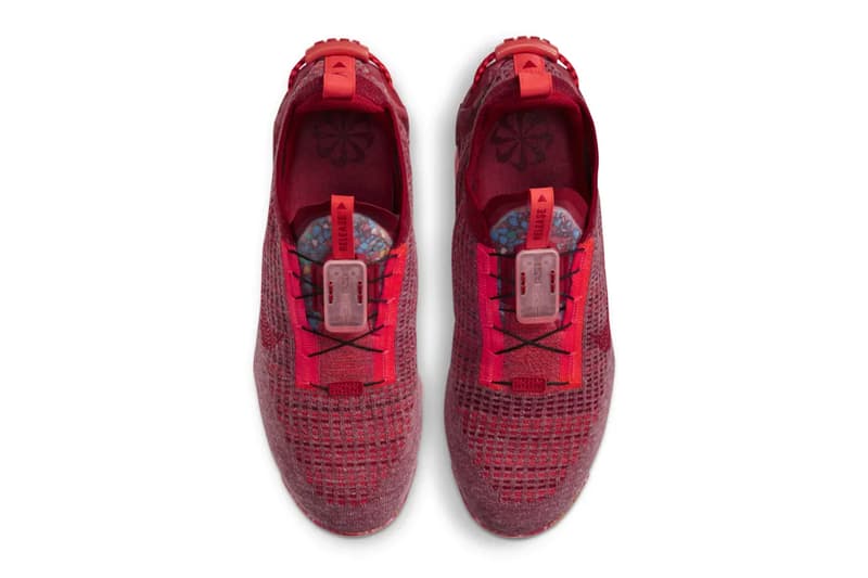 vapormax 2020 red on feet