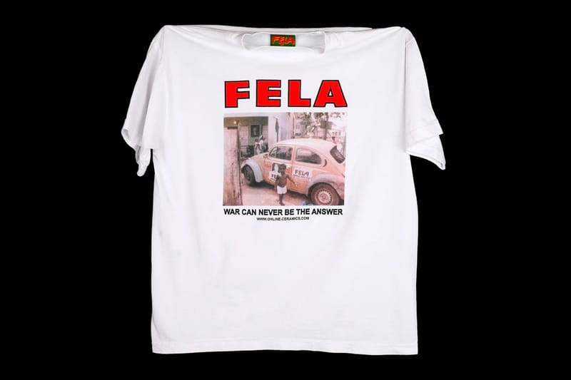 Online Ceramics × Fela kuti Tシャツ ホワイト L Online Ceramics x Fela Kuti 2020 Capsule Release | Hypebeast