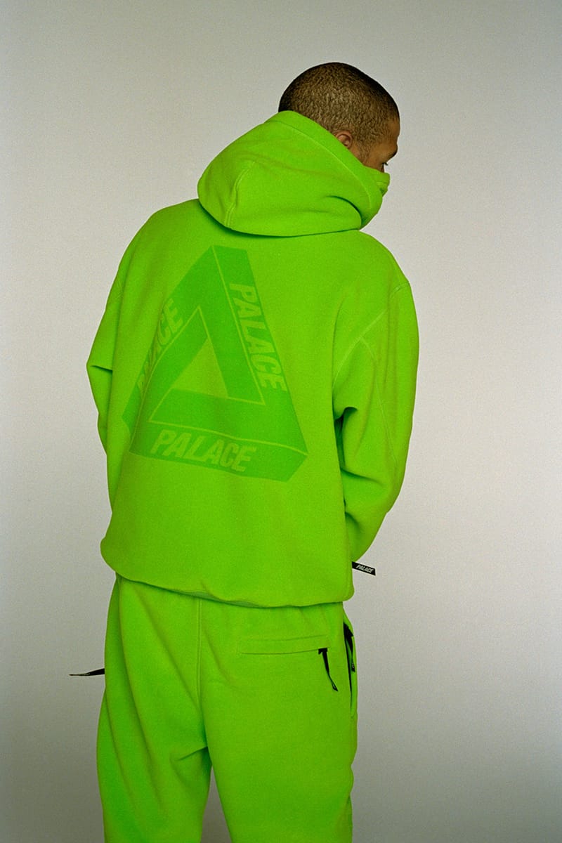 Palace オリーブグリーン フーディ Palace Shatter Zip Hood Racey Green Men's - FW24 - US