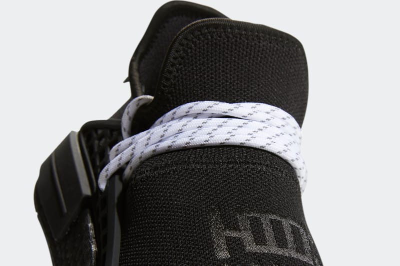 Pharrell x adidas Originals NMD Hu Monochrome Black Hypebeast