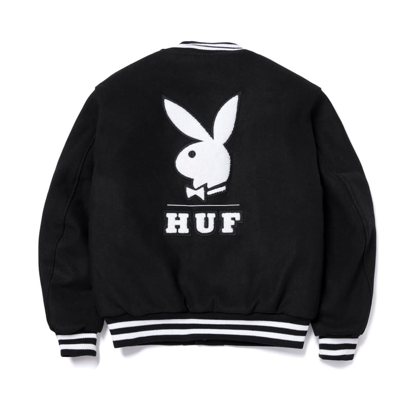 HUF×PLAYBOY ハフ×プレイボーイ モヘアセーター ニット L+