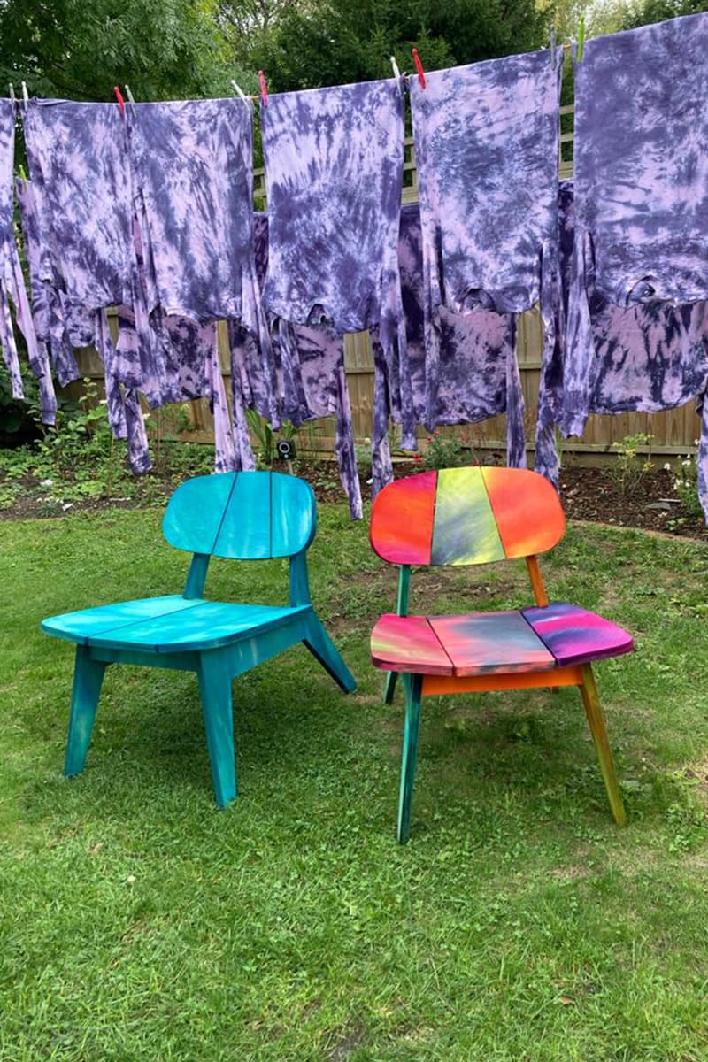 Stain Shade HandDyed Plywood Chair Release HYPEBEAST