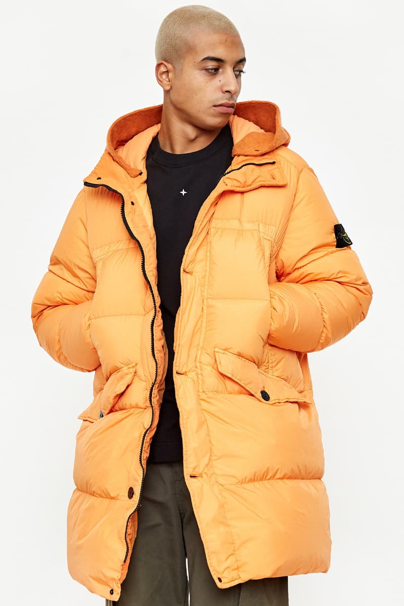 Stone Island Crinkle Reps Orange Jacket Release Hypebeast