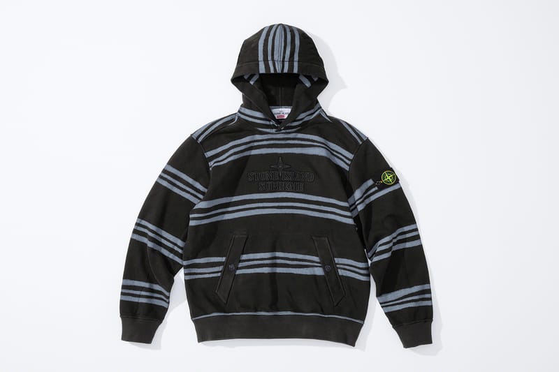 Stone island hot sale supreme hoodie black