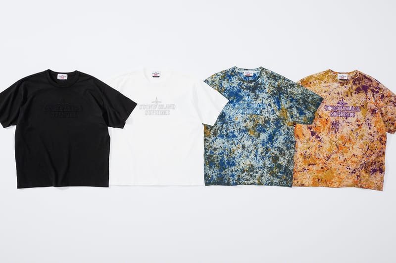 Supreme x stone island tee sale