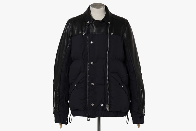 オンラインストア直販 sacai 18AW Docking Knit Riders jacket 2 ...