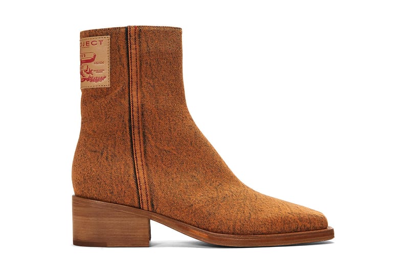 yproject アンクルブーツ Y/Project Drops Denim Ankle Boots With Jacron Details | Hypebeast