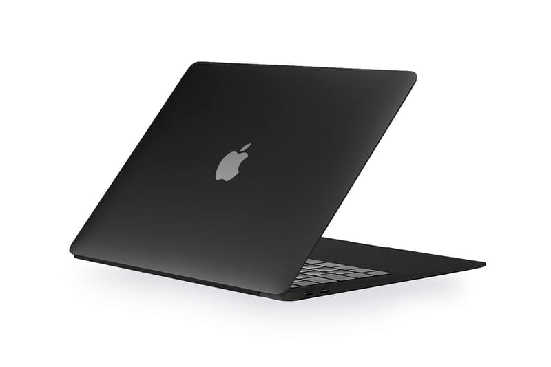 Matte black 2024 macbook skin