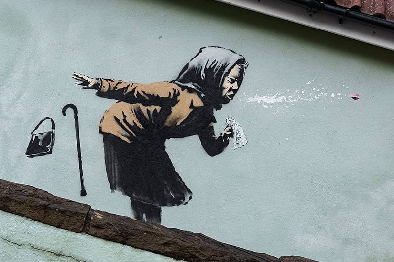 Banksy Reveals 'Aachoo!!' Bristol Street Art | Hypeart