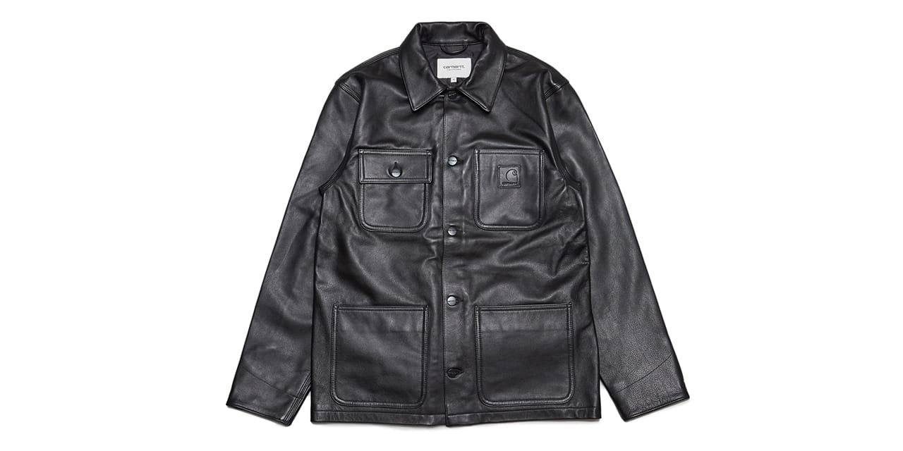 Carhartt WIP Limited Black Leather Chore Coat | Hypebeast