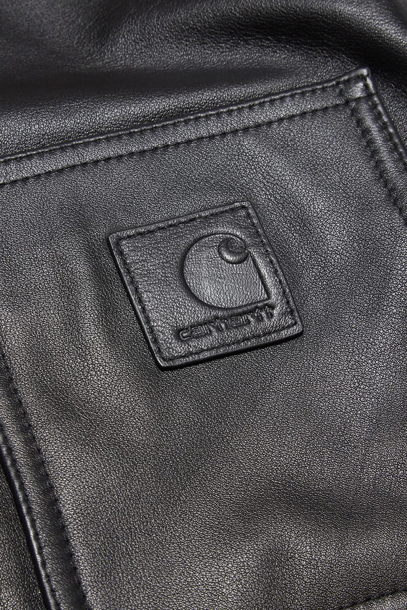 Carhartt WIP Limited Black Leather Chore Coat | Hypebeast