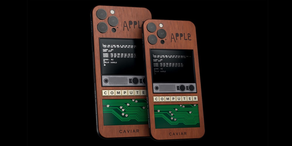 Ограниченная серия iPhone 12 «Apple 1» от Caviar Crafts посвящена Стиву Джобсу и Стиву Возняку