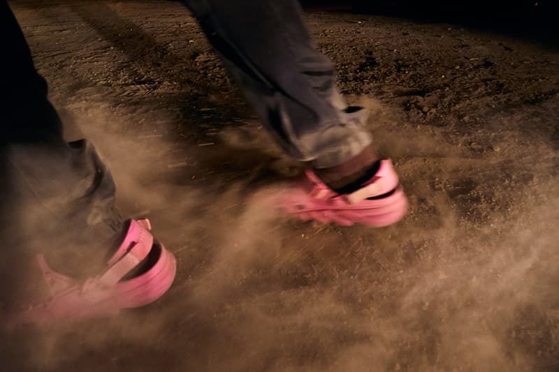 black and pink post malone crocs