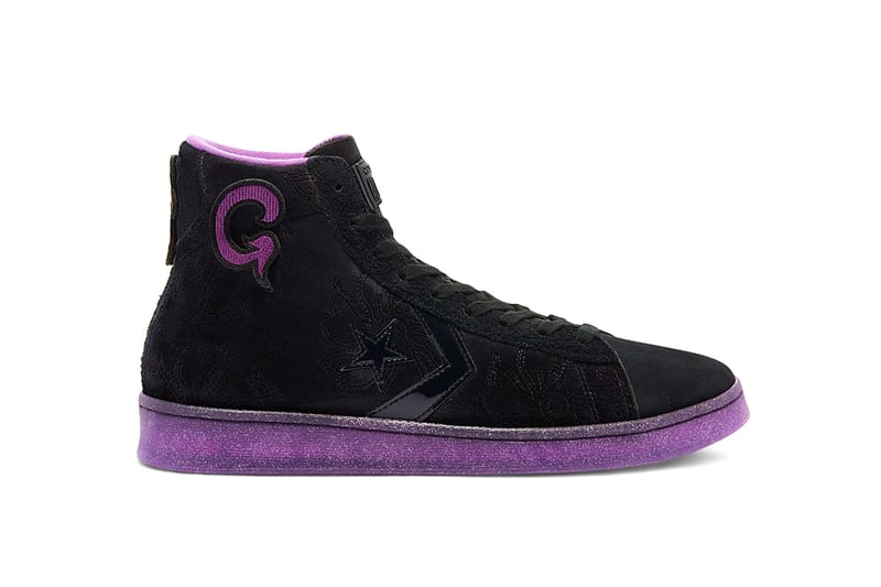 Converse pro shop leather glitter rosa