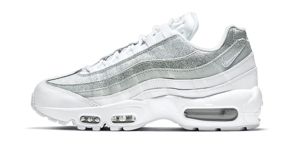 air max 95 white silver