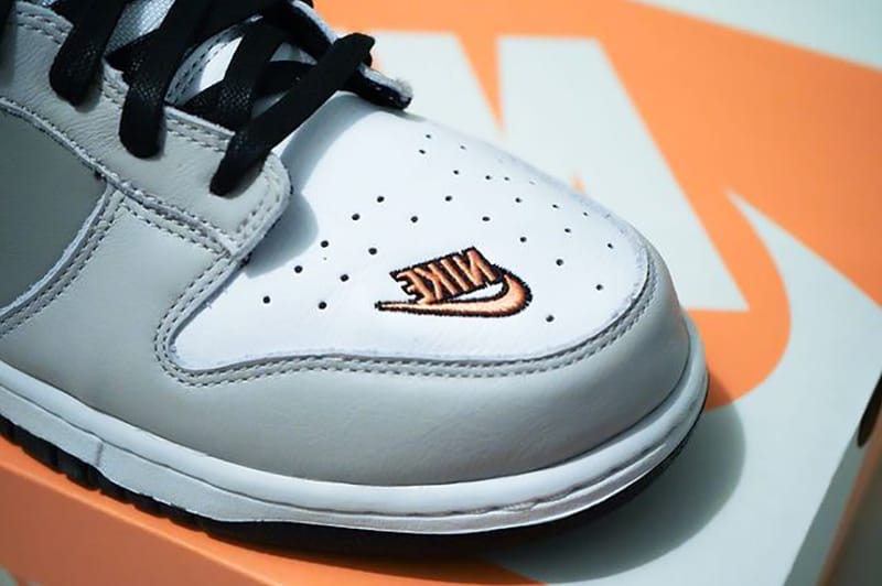 Nike Dunk Low EKIN White Grey Black Orange Info Hypebeast