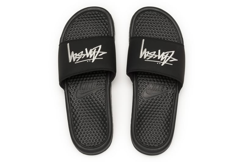 White stussy slides hot sale