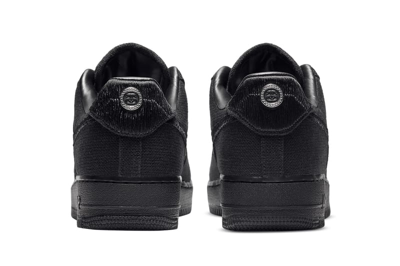 Stüssy x Nike Air Force 1 Black Official Photos | Hypebeast