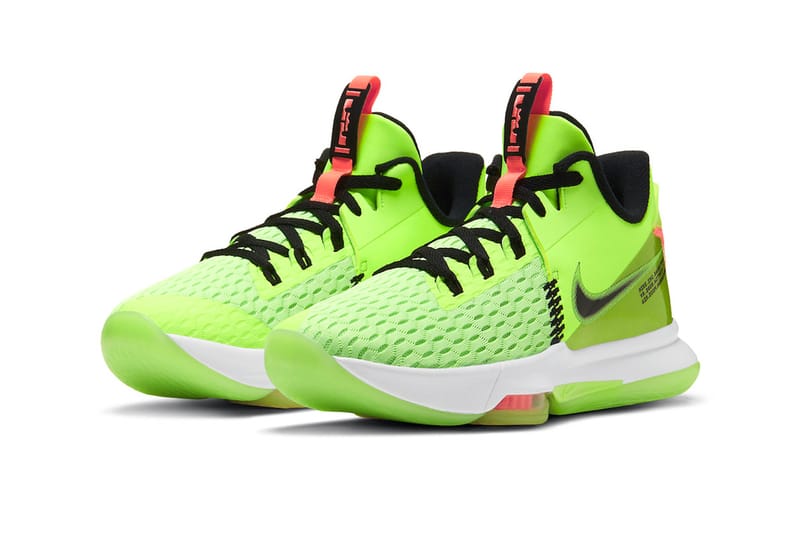 Lebron cheap neon shoes