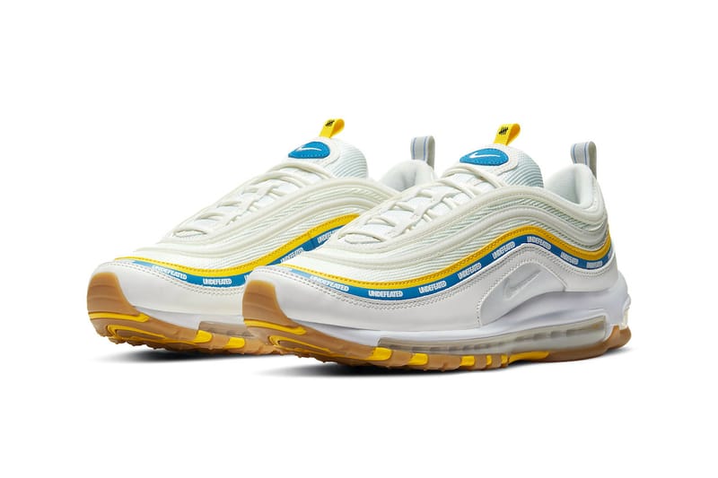 Air max 97 white best sale yellow blue