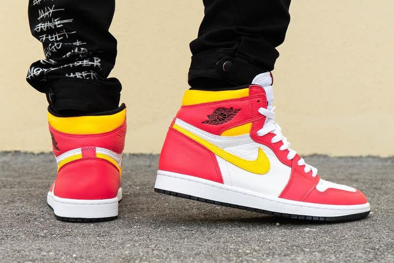 fusion red 1s on feet