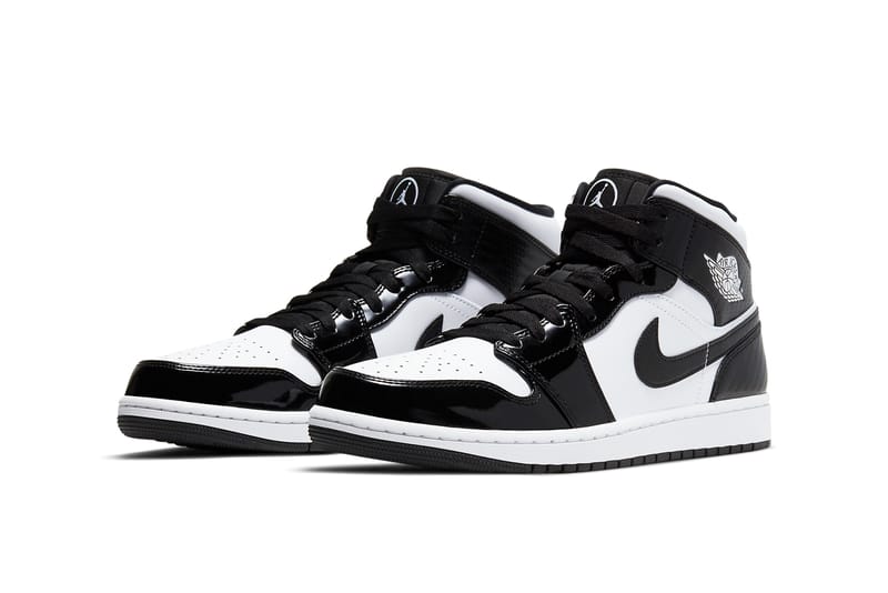 Jordan 1 mid outlet black white black