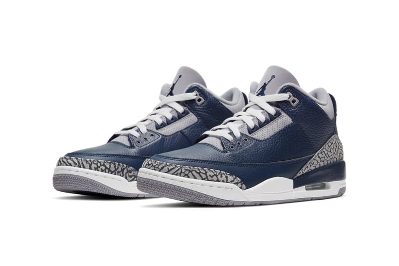 Navy blue best sale jordan 3