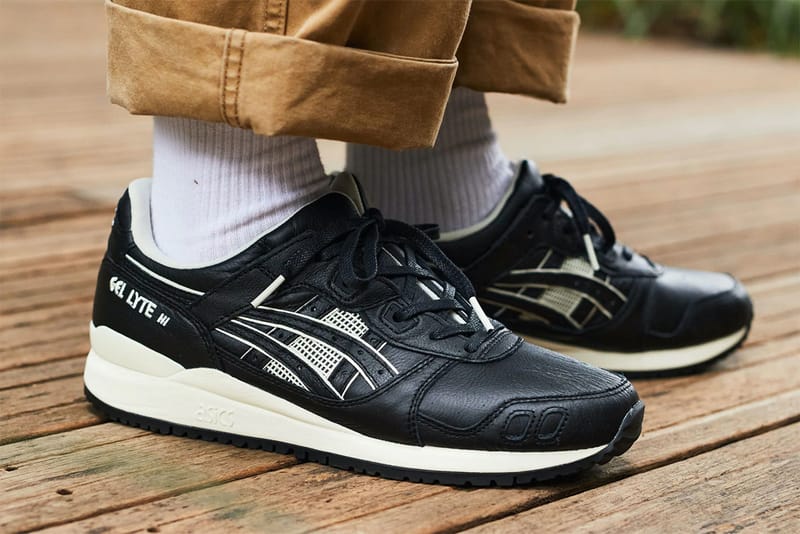 Asics gel lyte hot sale iii black white