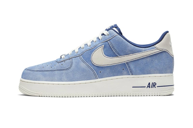 Nwt nike air force 1 light blue suede outlet sneakers