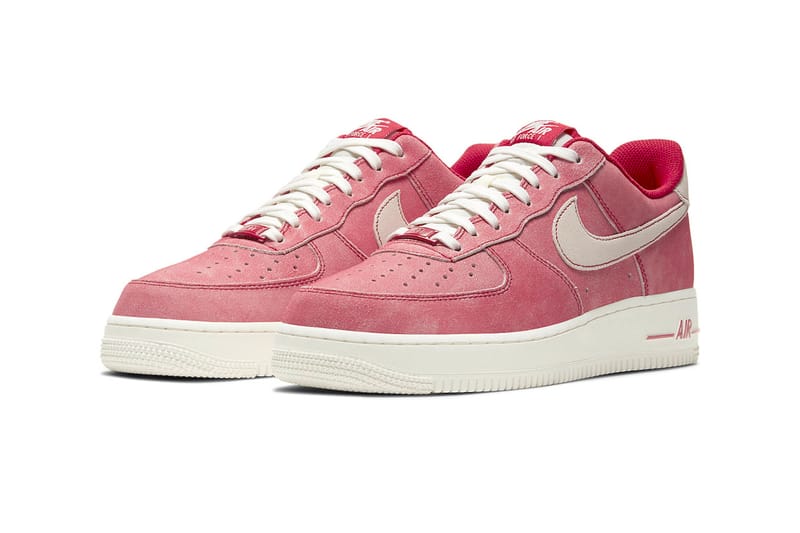 Womens pink suede store air force 1