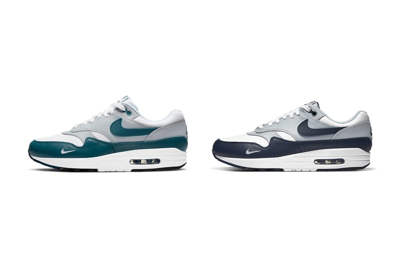 nike air max 1 obsidian blue navy white grey