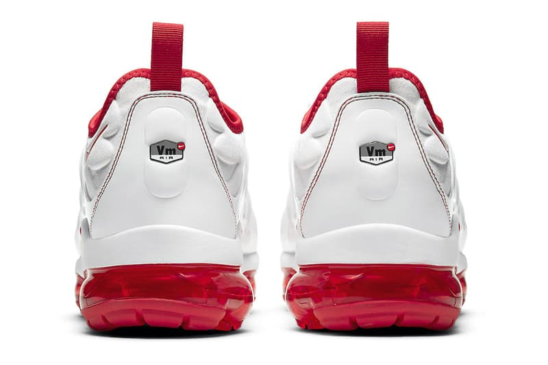 Nike Air VaporMax Plus White and University Red | Hypebeast