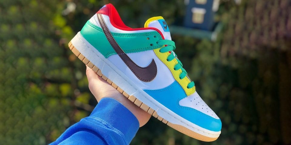 women's dunk low sunset pulse