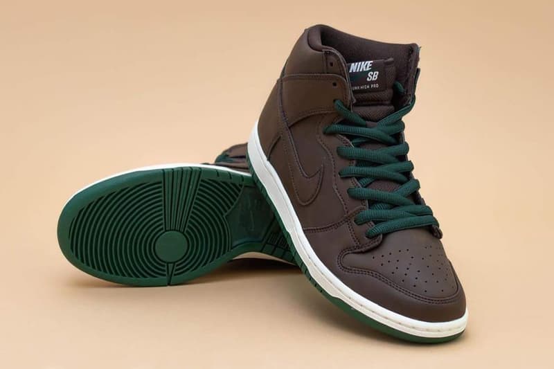 Nike SB Dunk High Baroque Brown Vegan Leather Release