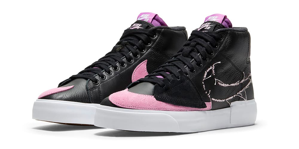 Nike SB “Black/Pink Rise” Zoom Blazer Mid Edge | HYPEBEAST جبل الذهب