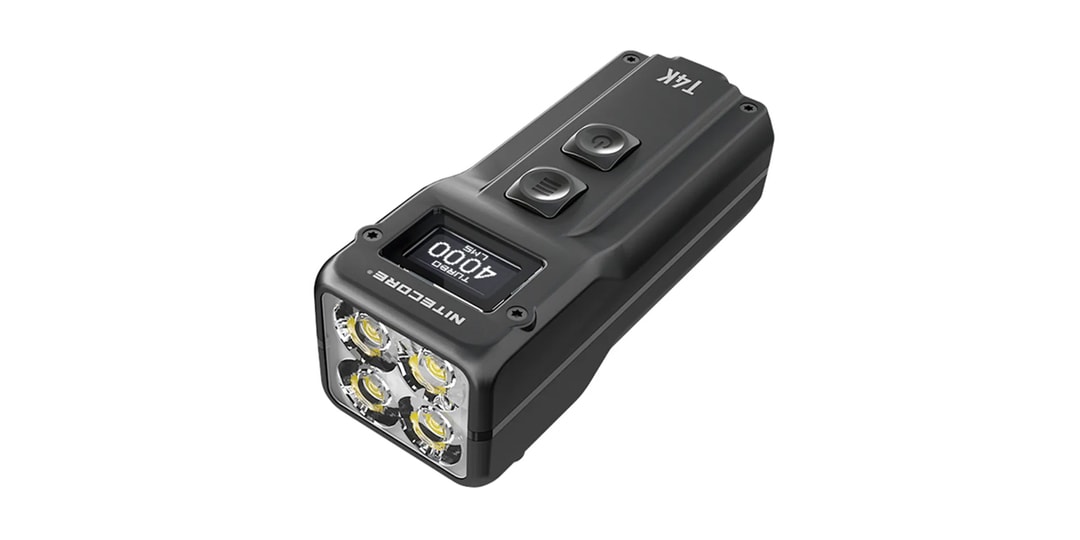 Nitecore T4K 4,000 Lumen Keychain Smart Flashlight Hypebeast