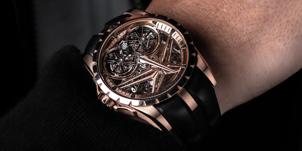 Roger Dubuis украшает свой Excalibur двойным парящим турбийоном