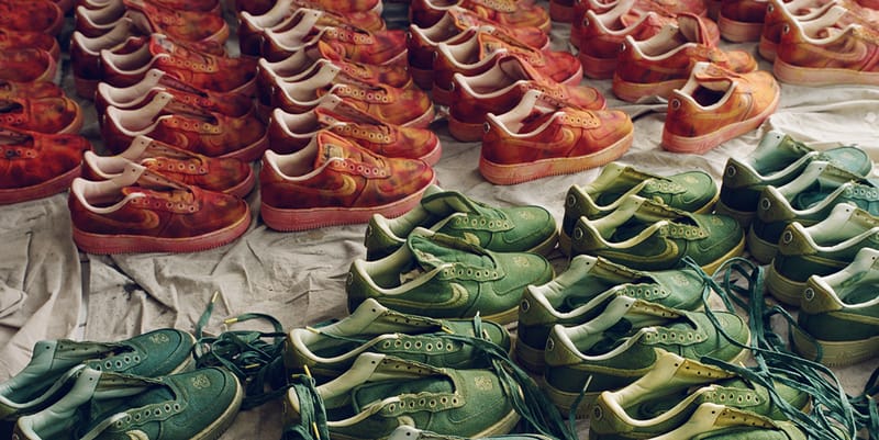 Stüssy x Nike Hand-Dyed Air Force 1 | Hypebeast