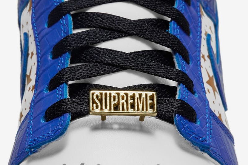 Supreme x nike sb best sale dunk low hyper blue