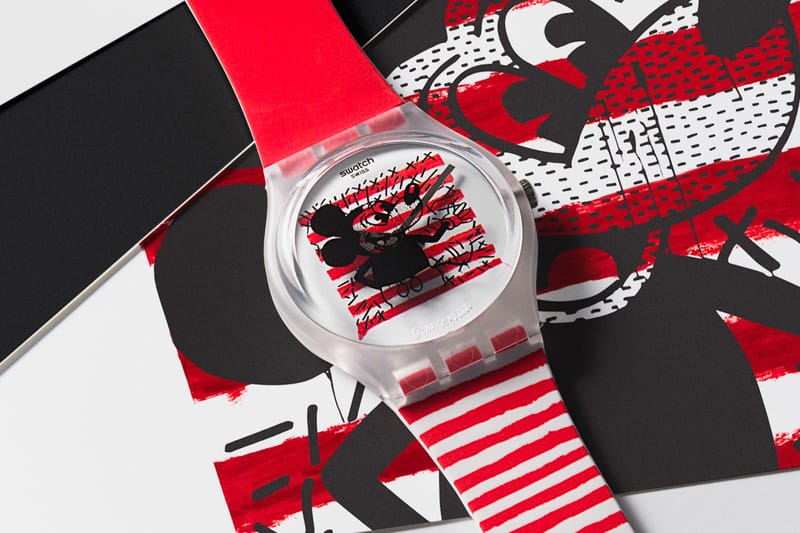 Mickey mouse swatch discount watch for sale