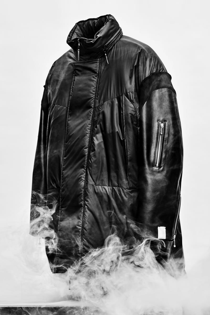 UNDERCOVER 30th Anniv. Leather Sleeve Down Jacket Details | Hypebeast